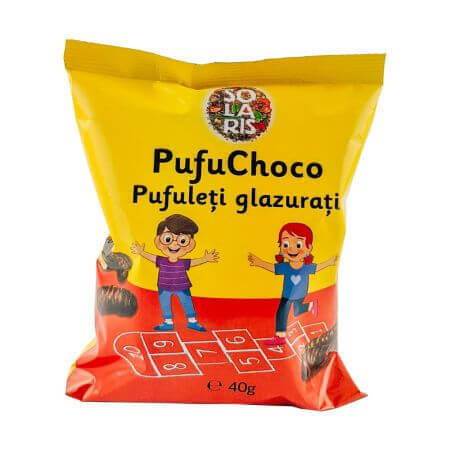 Glasierter Blätterteig Pufu choco, 40g, Solaris