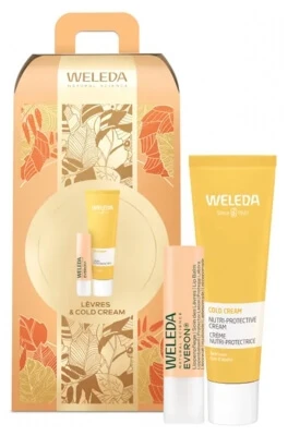 Weleda Cold Cream für das Gesicht 30 ml + Everon Lippenpflege 4,8 g