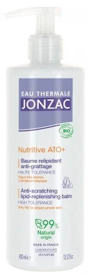Jonzac Nutritive ATO+ Thermalwasser: Bio-Intensivbalsam zur Wiederherstellung des Lipidhaushalts, 400 ml