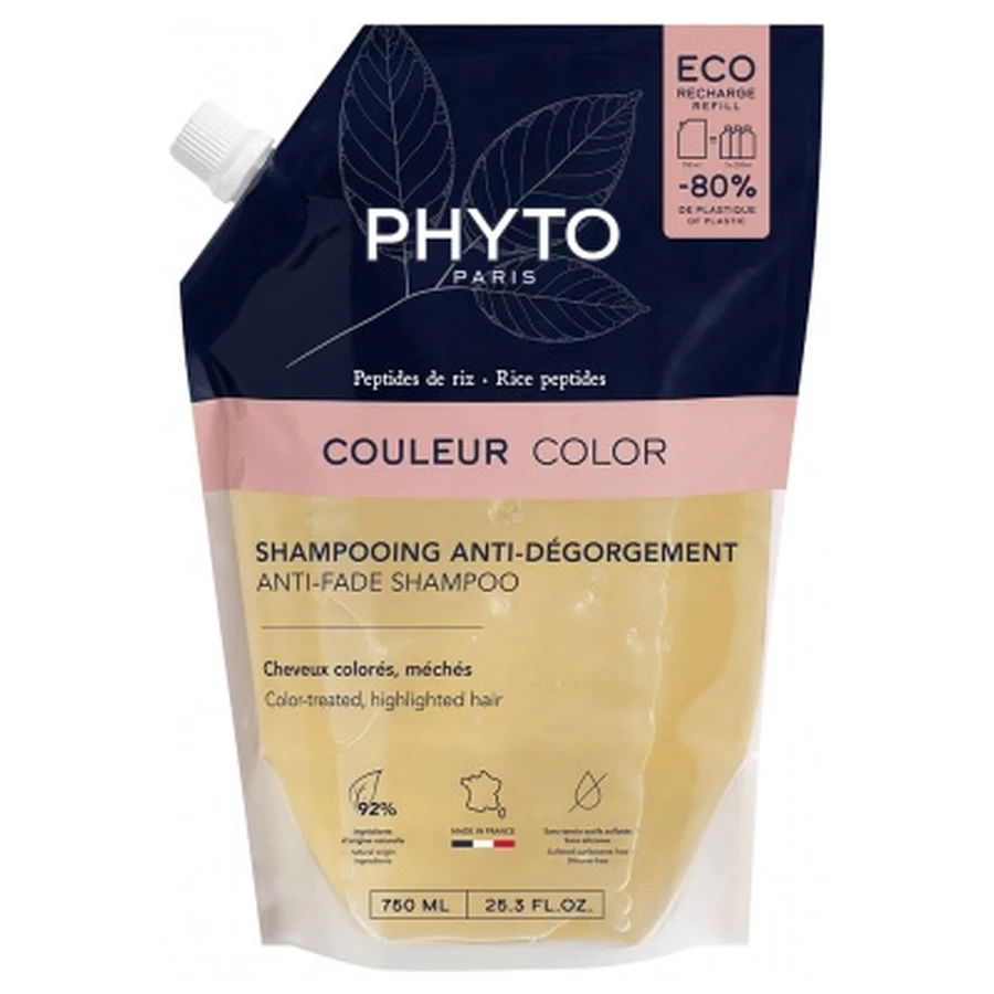 Szampon Phyto Couleur Anti-Fade, ekologiczne opakowanie uzupełniające 750 ml: ceny i cechy