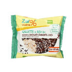 Organic rice rounds with dark chocolate and coconut flakes Whey% Gluten, 33 g, Fior di Loto