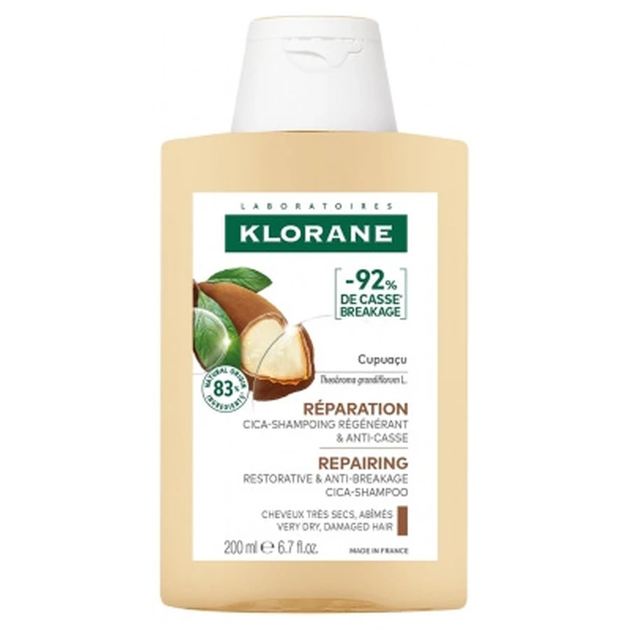 Klorane Reparare Cica – Șampon regenerant și anti-rupere cu cupuaçu 200 ml