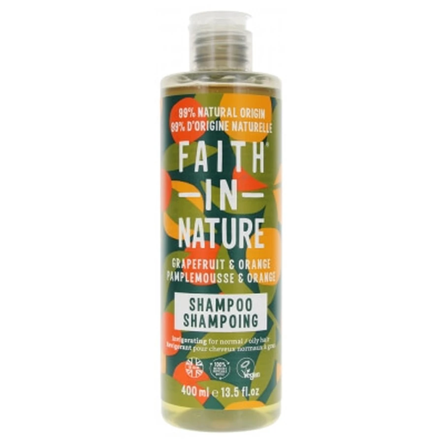 Faith In Nature Grapefruit- und Orangen-Shampoo für normales bis fettiges Haar, 400 ml