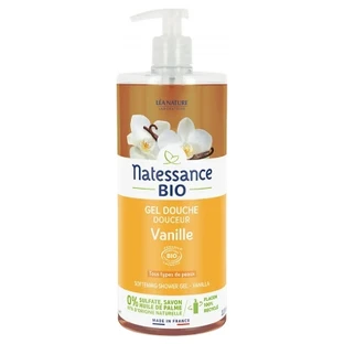 Natessance Gel de duș cu vanilie bio 1 L