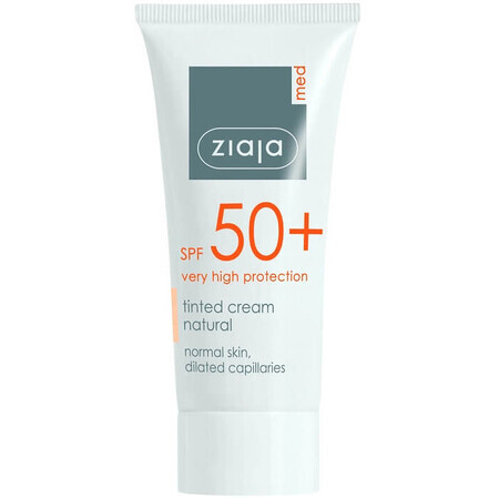 High Sun Protection Tinting Cream SPF 50+, 50 ml, Natural Shade, Ziaja