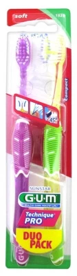 GUM Technique Pro Duo-Pack: 2 weiche Zahnbürsten 1525