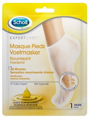 Scholl Expertcare Pflegende Fußmaske mit Arganöl, 1 Paar