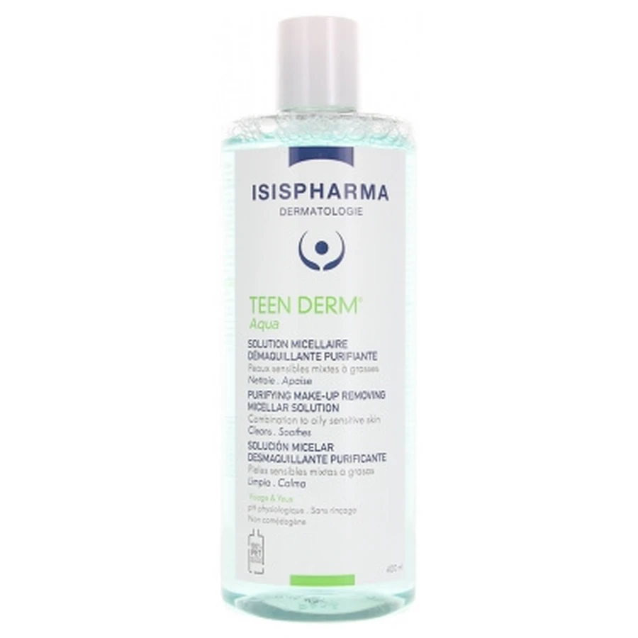 Isispharma Teen Derm Aqua Solution Micellaire Démaquillante Purifiante 400 ml