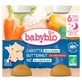 Babybio „Noapte bună” – Morcov, dovleac butternut și orez, de la 6 luni în sus, ecologic, 2 borcane de 200 g