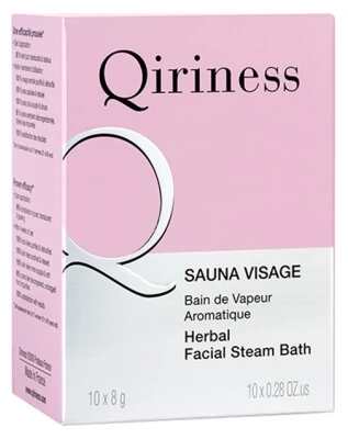 Qiriness Gesichtssauna – Aromatisches Dampfbad, 10 Steine à 8 g