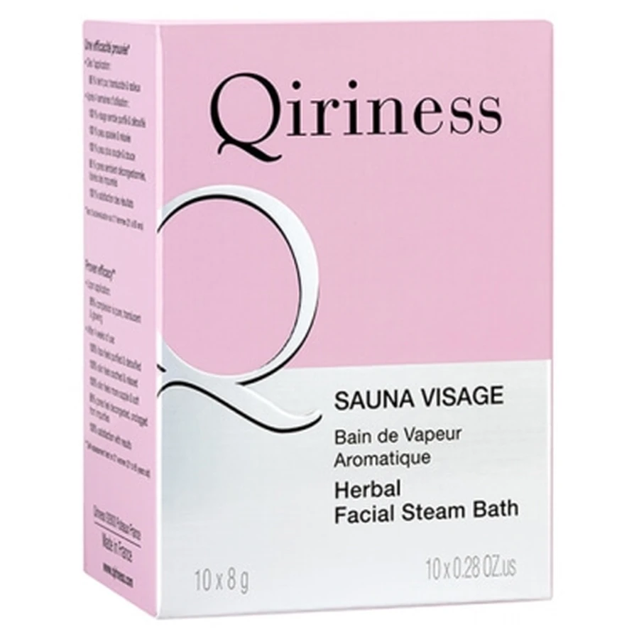 Qiriness Saună facială cu baie de aburi aromată, 10 pietricele a câte 8 g