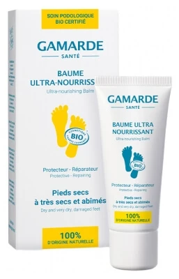 Gamarde Bio-Balsam mit intensiver Pflegewirkung für trockene bis sehr trockene und strapazierte Füße, 40 ml