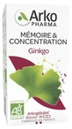 Arkopharma Arkogélules Ginkgo organiczne, 45 kapsułek