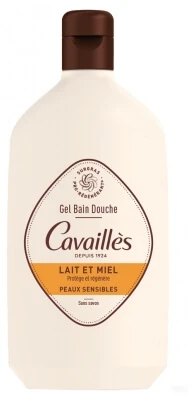 Cavaillès Duschgel für empfindliche Haut mit Milch und Honig, 400 ml