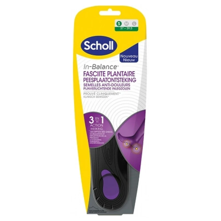 Scholl Tălpi In-Balance împotriva durerilor cauzate de fasciita plantară, 1 pereche
