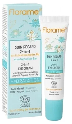 Florame 2-in-1-Feuchtigkeitscreme für die Augenpartie 15 ml