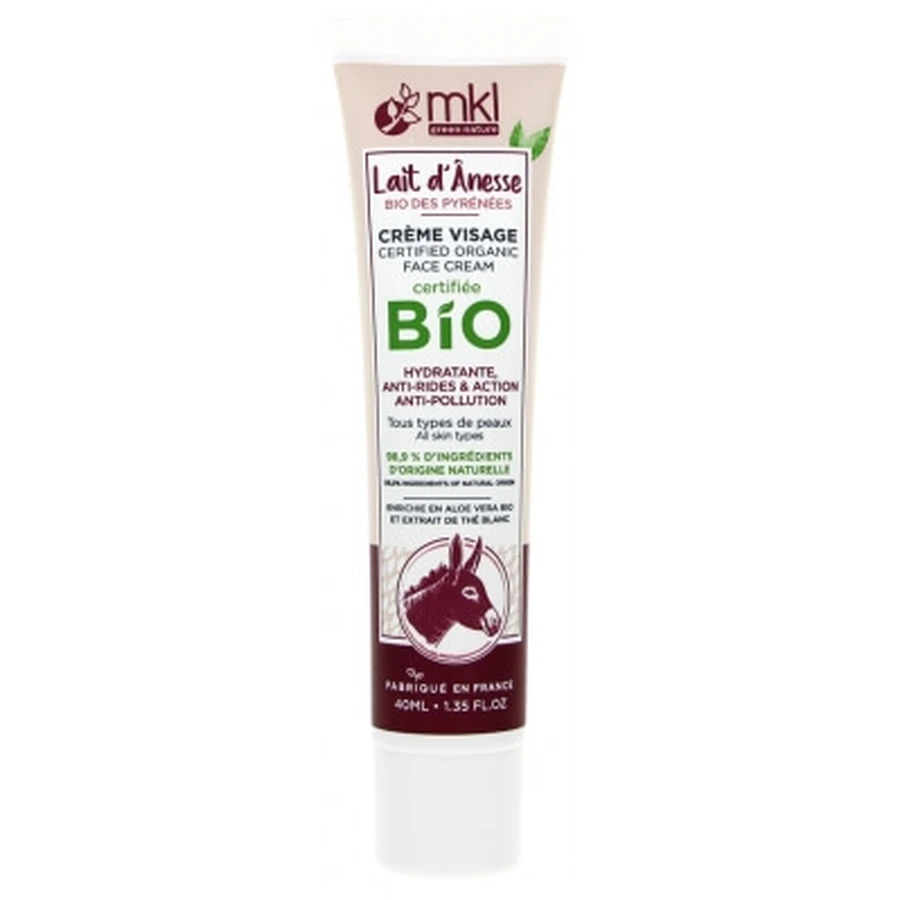 MKL Green Nature Lapte de măgăriță organic din Pirinei Cremă de față 40 ml