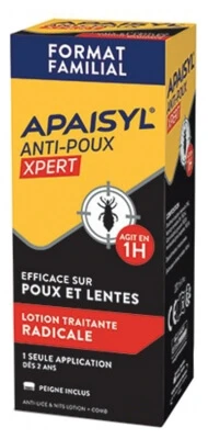 Apaisyl Anti-Lice Xpert Radical Lotion gegen Läuse und Nissen, 200 ml