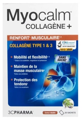 3C Pharma Myocalm Kollagen + Muskelunterstützung 30 Beutel 360 g