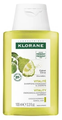 Klorane Lightness – Für normales bis fettiges Haar: Zitronen-Shampoo, 100 ml