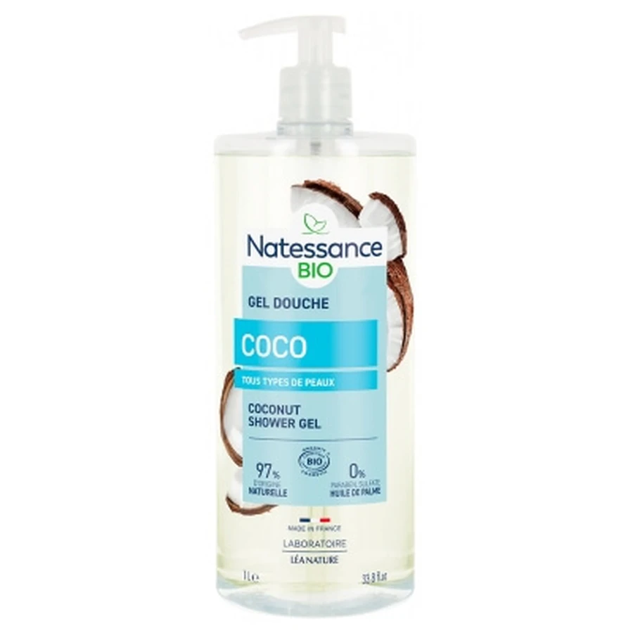 Natessance Gel de duș cu cocos organic 1 L