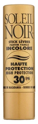 Soleil Noir Transparenter Lippenbalsam LSF 30, 4 g