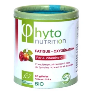 Flamant Vert Phyto Nutrition: Fatigue and Oxygenation (Organic) 80 Capsules
