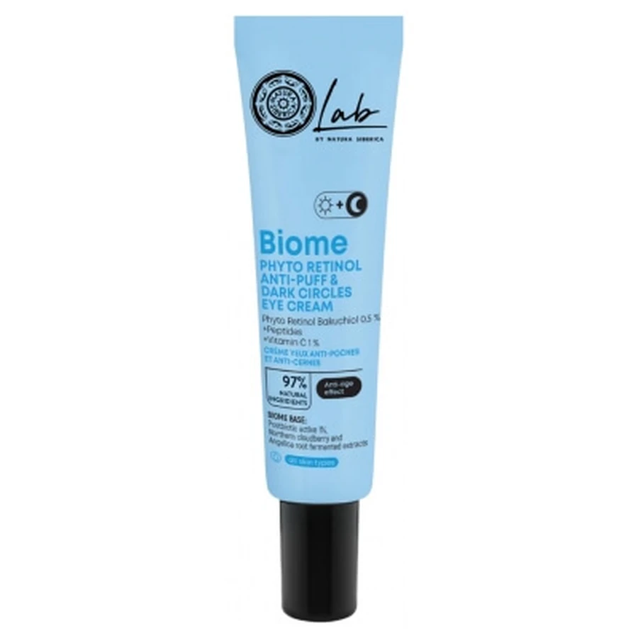 Natura Siberica Lab Biome Crema contorno occhi anti-gonfiore e anti-occhiaie, 30 ml
