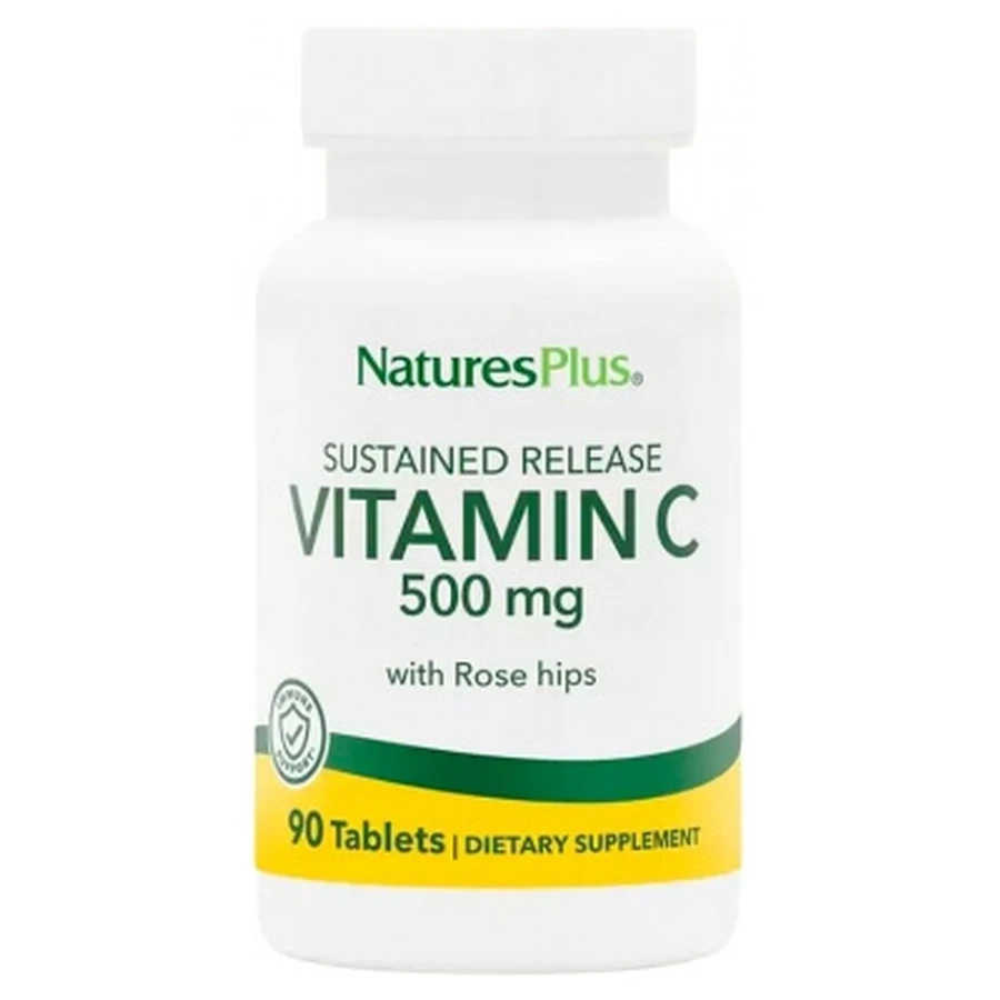 Natures Plus Witamina C 500 mg o przedłużonym uwalnianiu, 90 tabletek: ceny i cechy