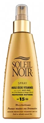 Soleil Noir Vitaminreiches Trockenöl mit LSF 15 als Spray, 150 ml