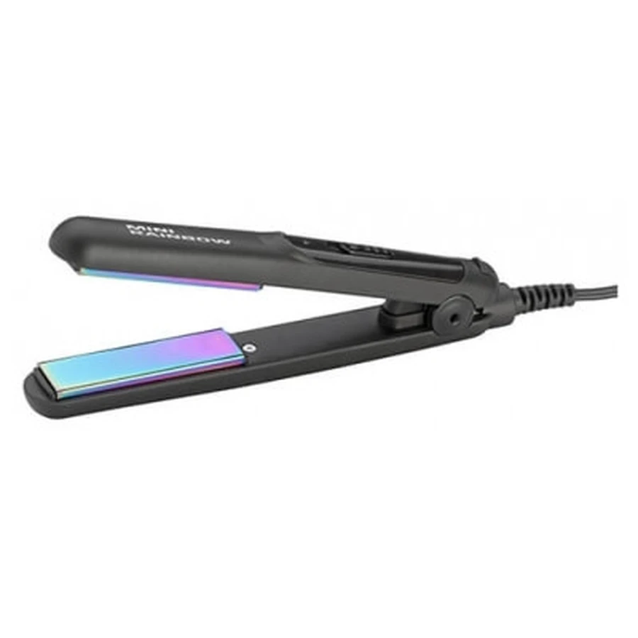 Gamma Piu Placă de îndreptat părul de călătorie Mini Rainbow Negru