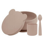 Set de hranire din silicon BWL I, Bubble Beige, Minikoioi