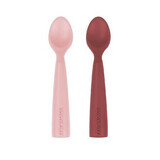 Set lingurite din silicon, Pinky Pink/Velvet Rose, Minikoioi