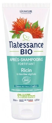Natessance Kräftigender Conditioner mit Rizinusöl und Bio-Pflanzenkeratin, 200 ml