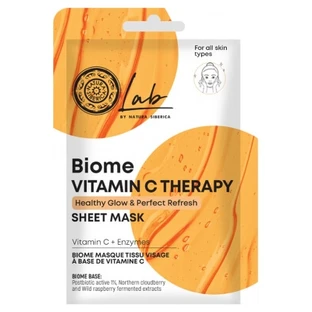 Natura Siberica Lab Biome Vitamine C Therapy Mască din țesătură 25 g