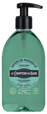 Le Comptoir du Bain Marseille-Seife mit Aloe Vera, 500 ml