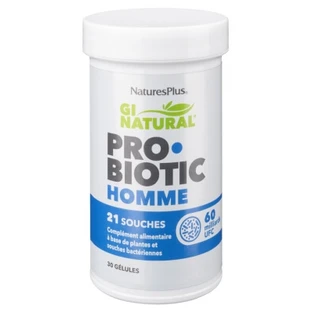 Natures Plus Gi Natural Probiotic per uomini, 30 capsule