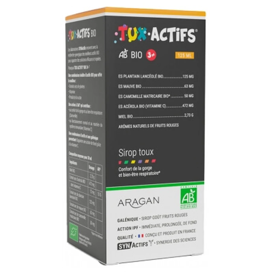 Aragan Synactifs TuxActifs 3+ Bio 125 ml