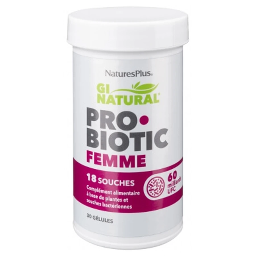 Natures Plus Gi Natural Probiotic pentru femei, 30 de capsule