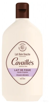 Cavaillès Bade- und Duschmilch für trockene Haut, Feigenmilch, 400 ml
