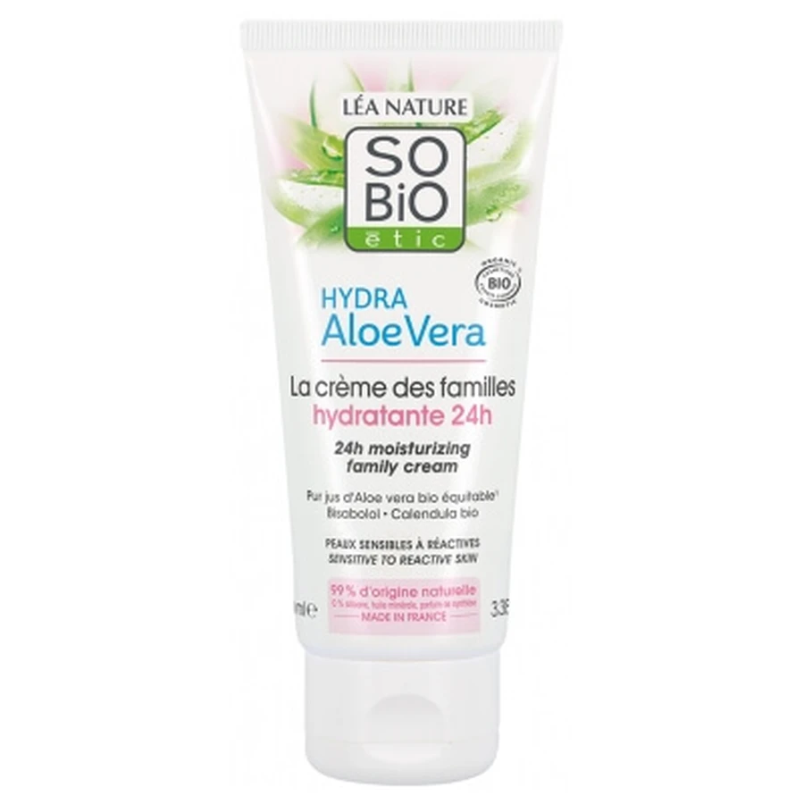 Léa Nature SO BIO étic Hydra Aloe Vera La Crème des Familles Crema idratante biologica 24 ore 100 ml