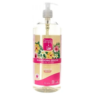 Simply Bio Shampoing Douche Fleurs des Îles Bio 1 L