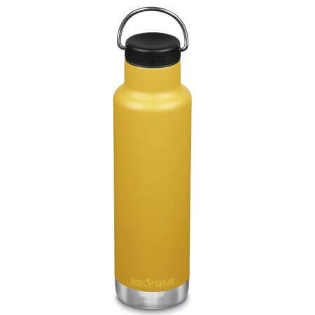 Termos ingust cu capac Loop Narrow Classic, 592 ml, Marigold, Klean Kanteen