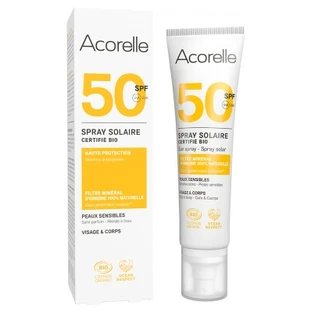 Acorelle Crema solare biologica spray SPF 50, 100 ml