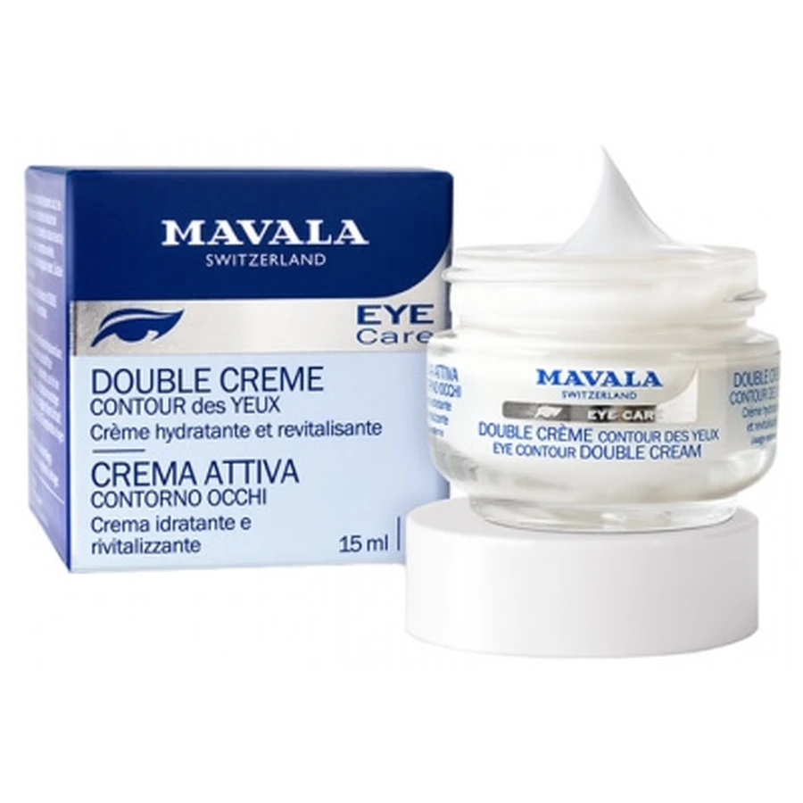 Mavala Eye Care Cremă dublă pentru conturul ochilor 15 ml