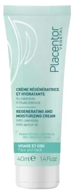 Placentor Végétal Regenerierende und feuchtigkeitsspendende Creme für trockene und empfindliche Haut, 40 ml