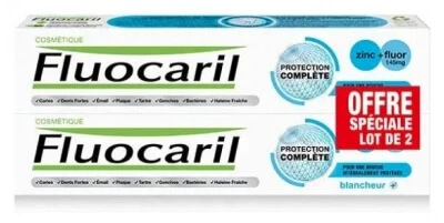 Fluocaril Complete Protection Zahnpasta zur Zahnaufhellung, 2er-Pack (je 75 ml)