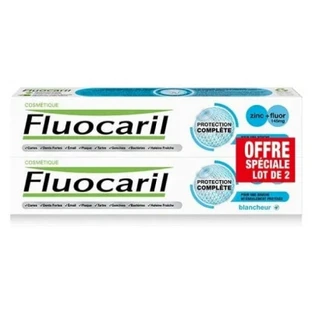 Fluocaril Pastă de dinți Protecție completă și albire Set de 2 x 75 ml