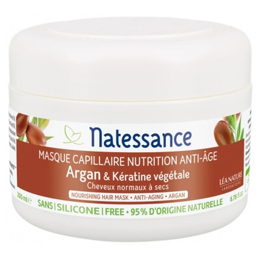 Mascarilla capilar de argán Natessance, 200 ml
