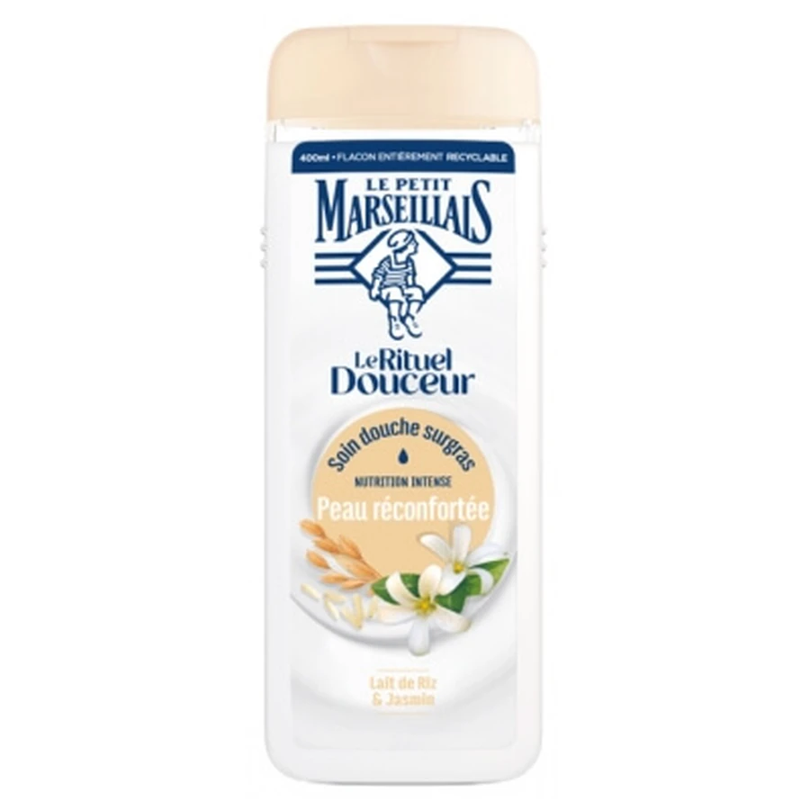 Le Petit Marseillais – produkty do pielęgnacji pod prysznicem: Delikatny rytuał zapewniający komfort skórze — mleko ryżowe i jaśmin, 400 ml: ceny i cechy